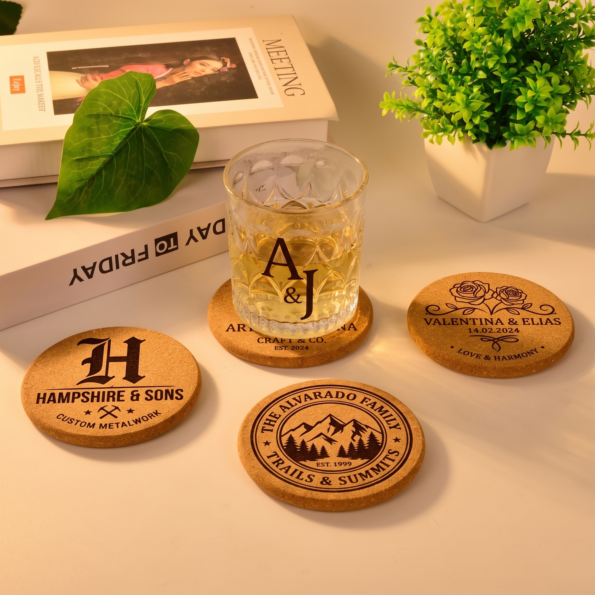Posavasos con QR de Playlist y Ambientación