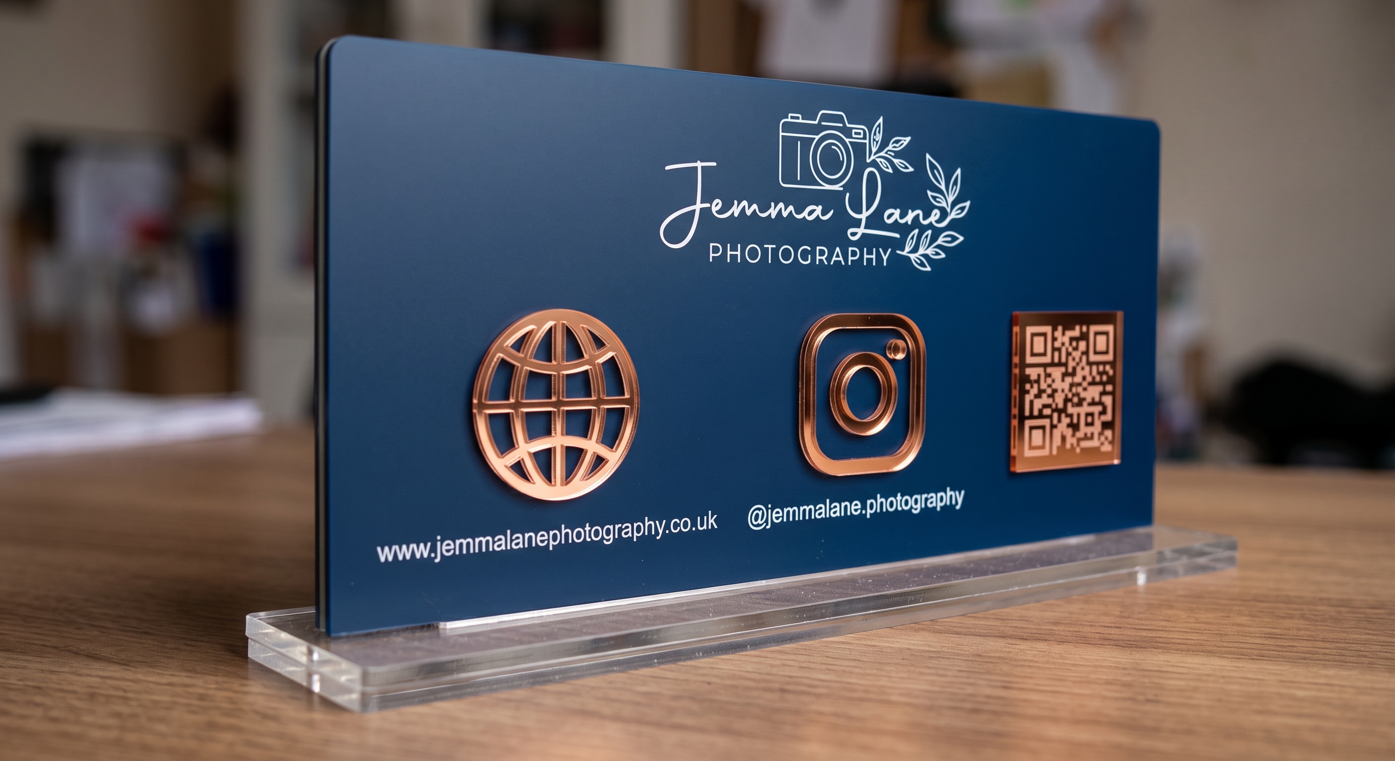 Placa de Sobremesa con QR para Propinas Digitales