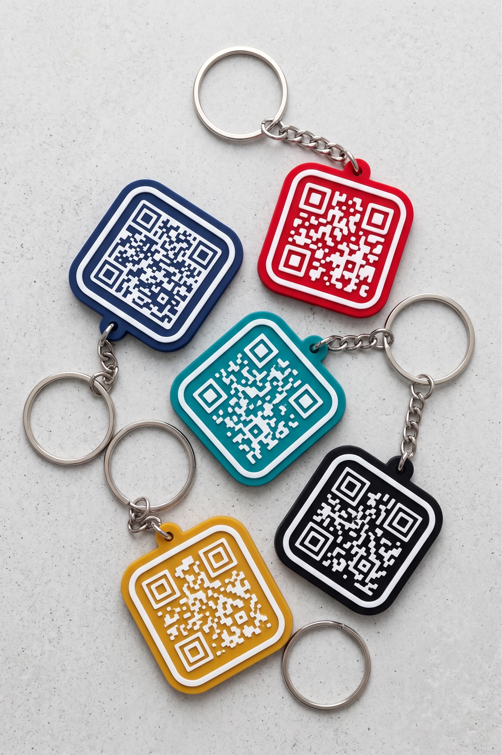 Llaveros de Silicona con Código QR