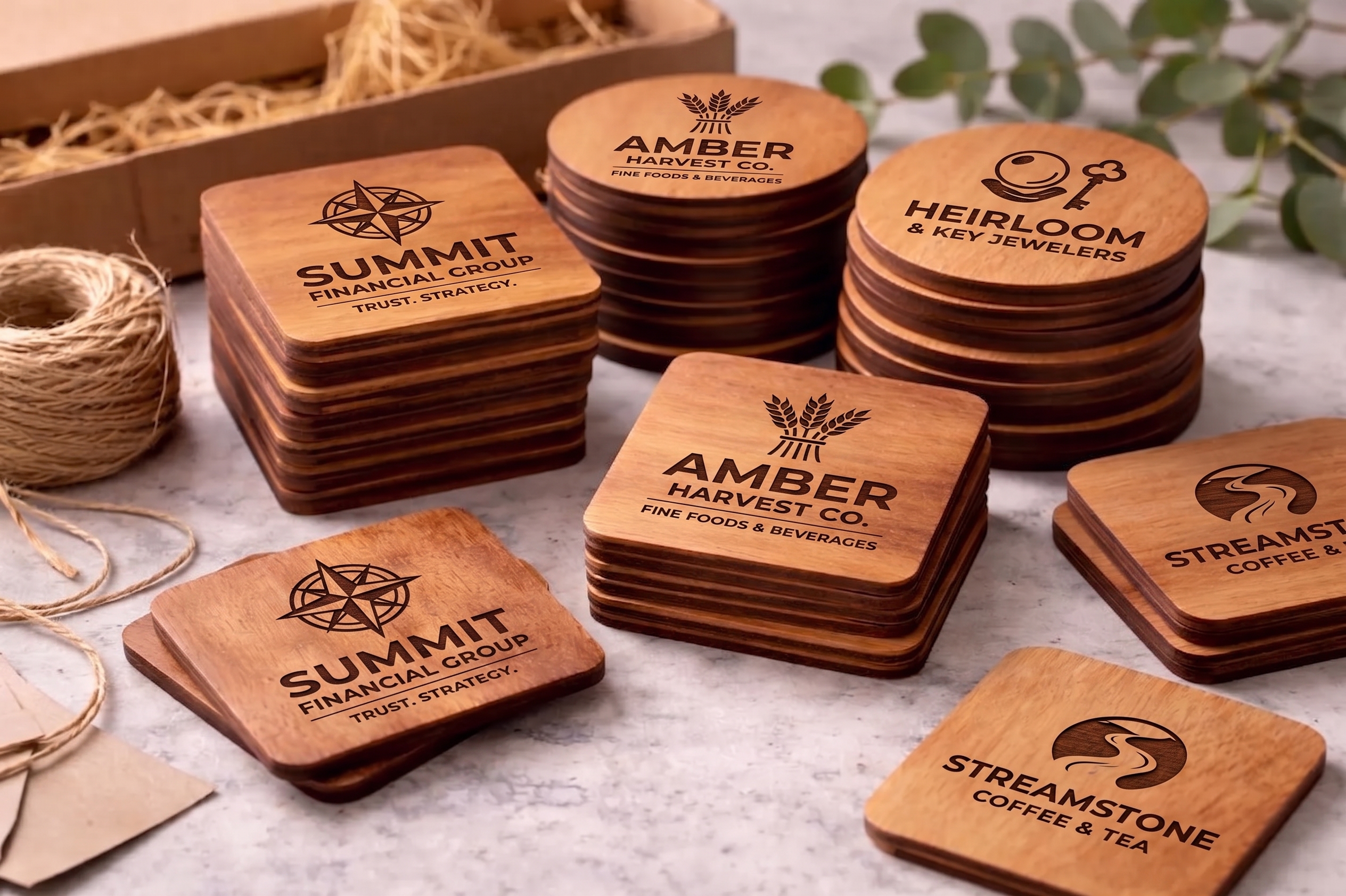 Lote de Posavasos con QR para Acceso WiFi