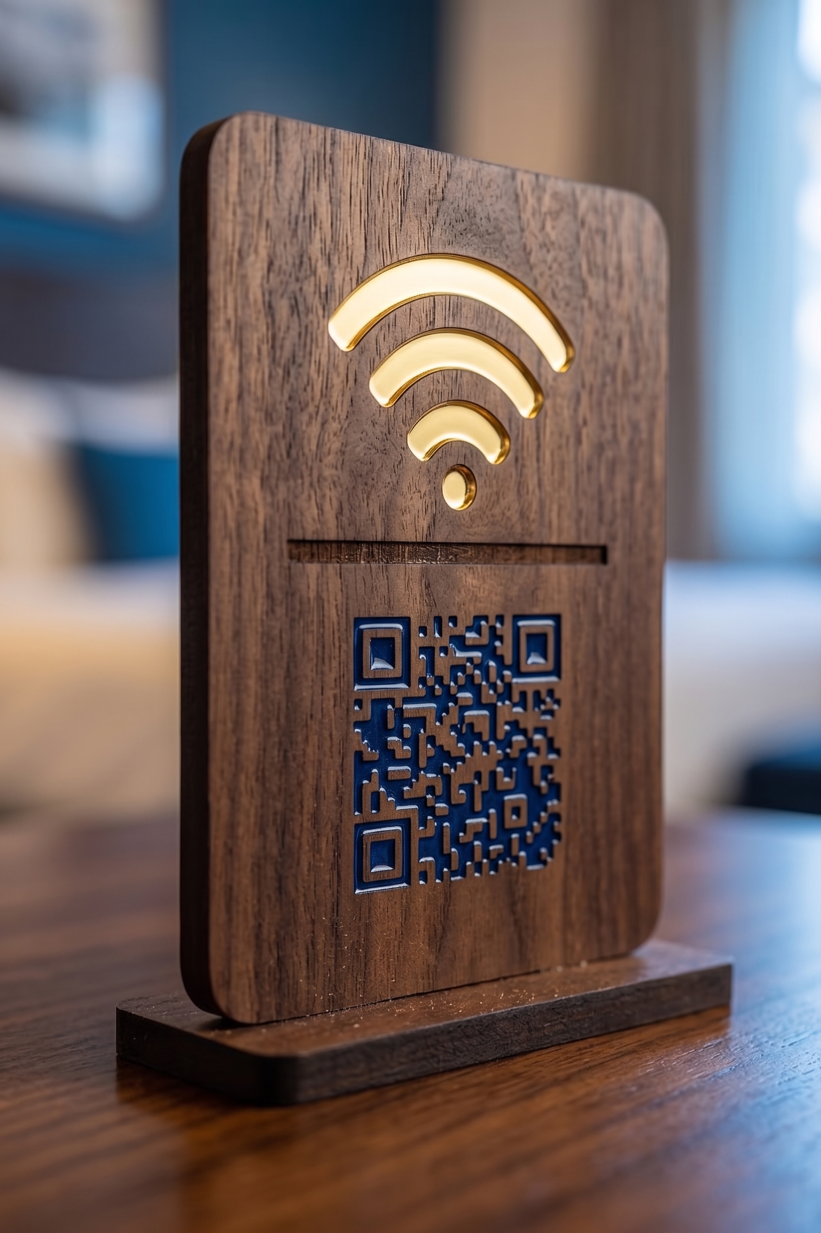 Bloque QR & NFC de Conexión WiFi Express