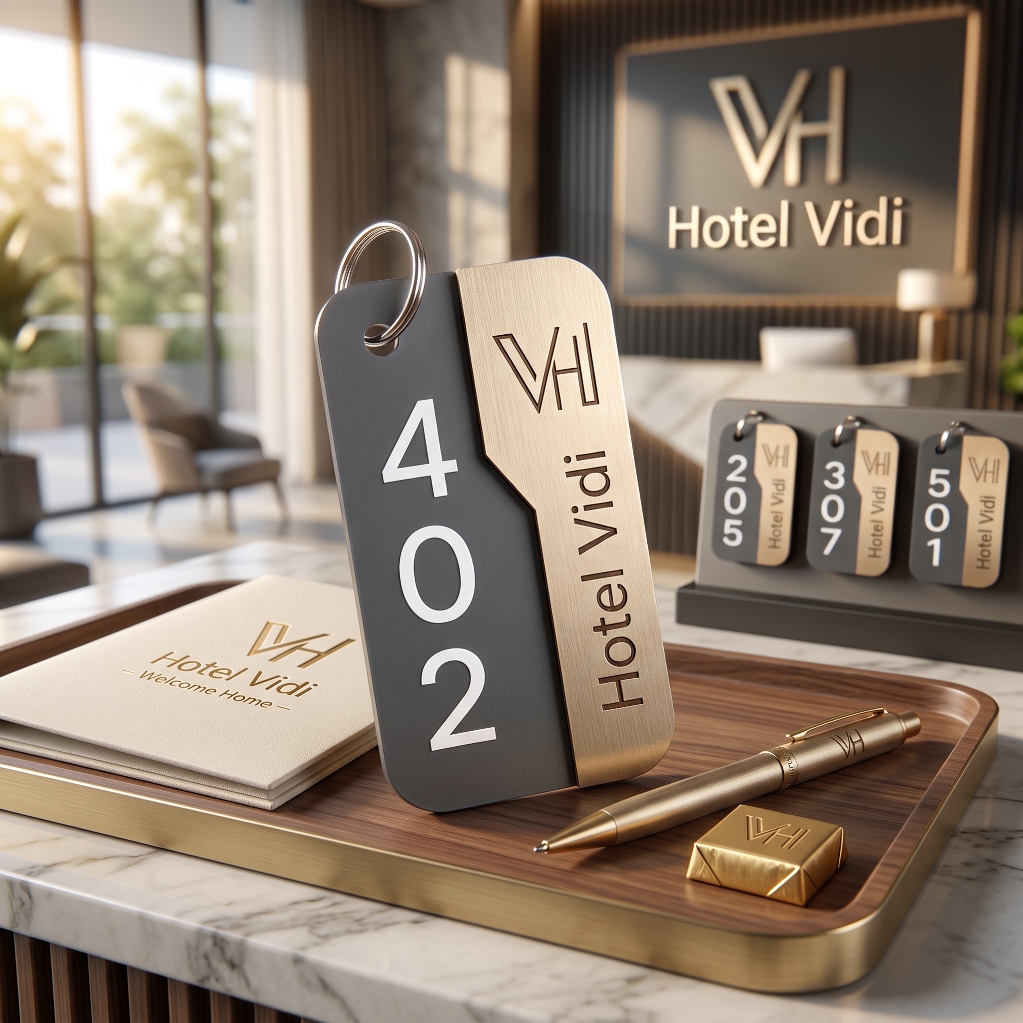 Bandejas Valet de Cuero con QR